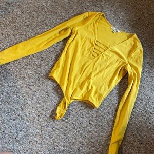 Yellow express body suit